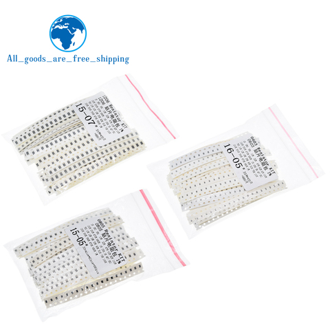 TZT  0603 0805 1206  SMD Resistor Kit Assorted Kit 1ohm-1M ohm 1% 33valuesX 20pcs=660pcs Sample Kit ► Photo 1/6