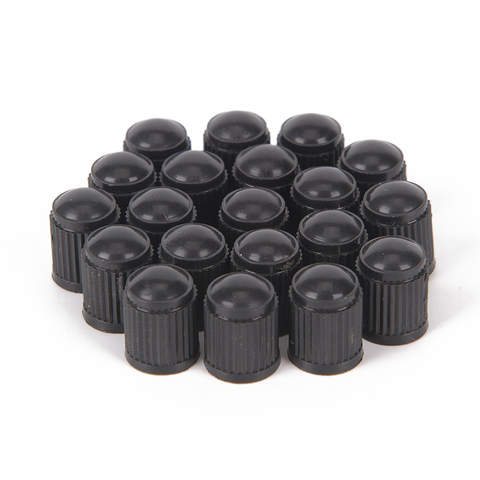 20Pcs Black Plastic Dust Valve Caps Bike Car Wheel Tyre Air Valve Stem Caps Motorcycle Tyre Air Valve Caps Car Accessories ► Photo 1/6