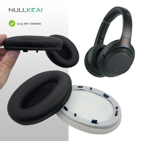 NULLKEAI Replacement Parts Earpads For Sony WH-1000XM3 WH1000XM3 Headphones Earmuff Cover Cushion Cups Sleeve pillow ► Photo 1/6