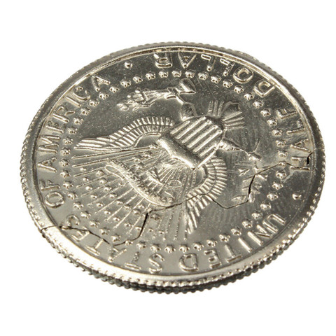 Top Sale New Magic Close-Up Street Trick Bite And Restored Half Dollar illusion Dollar Coin Bite ► Photo 1/4