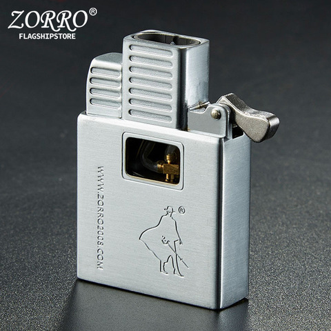 ZORRO Jet Smoking Lighter Hong Kong Origional Double Flame Windproof Cigarette Cigar Lighter Movement Inflatable Liner Wholesa ► Photo 1/5