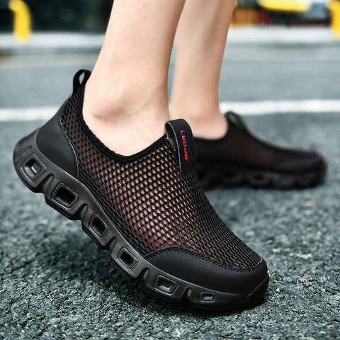 Men Aqua Shoes Outdoor Breathable Beach Shoes Lightweight Quick-drying Wading Shoes Sport Water Camping Sneakers Shoes Size 48 ► Photo 1/6