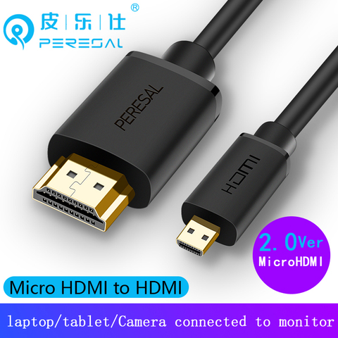 Det er billigt Berri Dusør PERESAL Micro HDMI cable 4K/60Hz 3D Effect for sony A7R3 A7R4 Gopro  Raspberry Pi4 connect to monitor/TV/Projector - Price history & Review |  AliExpress Seller - PERESAL Franchise Store | Alitools.io