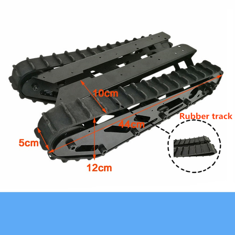 15kg Large Load Intelligent Robot Tank Chassis with Rubber Tracks+Big Power Motor for DIY Arduino Robot Project Learning ► Photo 1/6