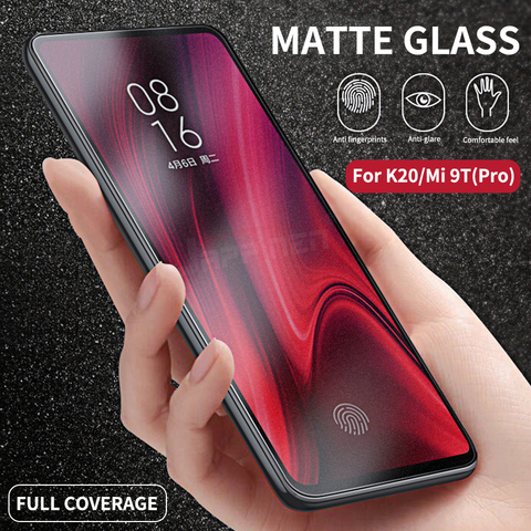Matte Frosted Tempered Glass For Xiaomi Mi 9T 9 T Pro Full Cover Screen Protector For Xiaomi Redmi K20 Pro K20 Protective Film ► Photo 1/6