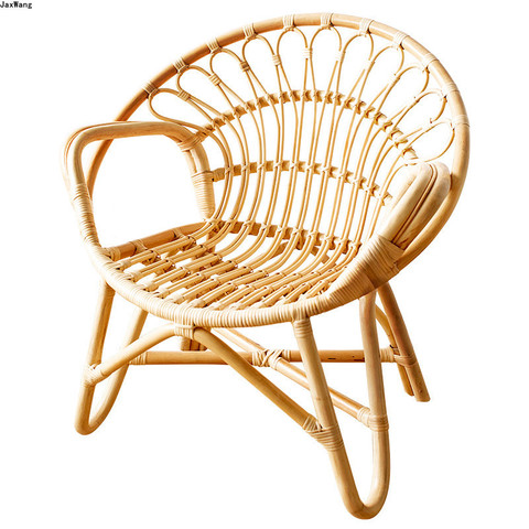 Nordic Living Room Chair Rattan Chair Single Ins Adult Chair Backrest Outdoor Balcony Living Room Chairs Household Furniture ► Photo 1/5