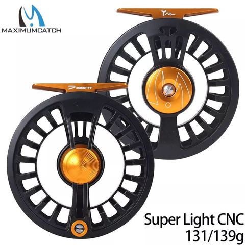 Maximumcatch Maxcatch Fly Fishing Reel Super Light Weight 125g 131g 139g Large Arbor CNC Machined Disc Black Fly Reel ► Photo 1/6