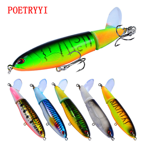 1Pc Whopper Plopper Bass Pike Fishing Lure Stickbait Pencil Topwater Artificial Bait Hard Lures For Fish Goods Top Water Tackle ► Photo 1/6