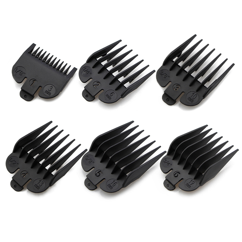 8Pcs Kemei Hair Clipper Limit Comb Guide Attachment Size Barber Replacement 3/6/10/13/16/19/22/25/1.5/4.5mm ► Photo 1/6