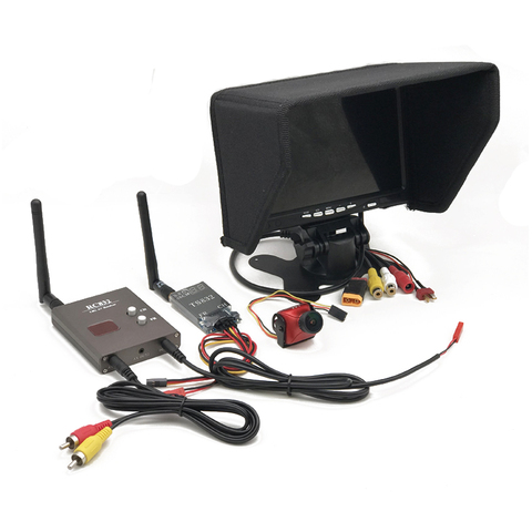 5.8G FPV System 48CH 600mW TS832 transmitter + RC832 Receiver + 800TVL CCD FPV Camera + 7 inch LCD 1024 x600 Monitor for Drone ► Photo 1/6