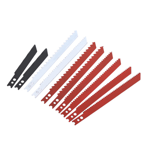 10Pcs Jigsaw Blade Set For Jig Saw U-Shank Assorted Metal Plastic Wood Blades Home DIY Hand Tool ► Photo 1/6