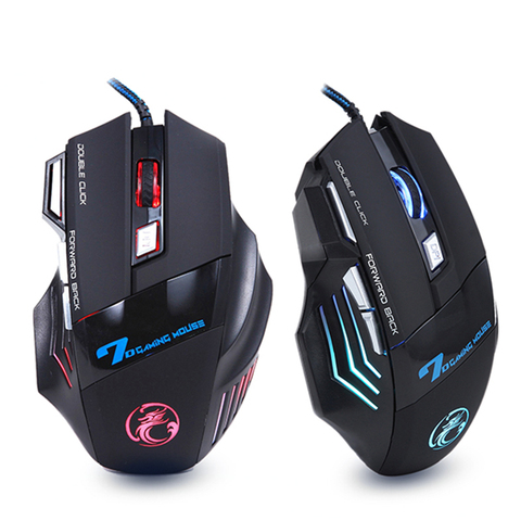 Ergonomic Wired Gaming Mouse 7 Button LED 5500 DPI USB Computer Mouse Gamer Mice X7 Silent Mause With Backlight For PC Laptop ► Photo 1/6