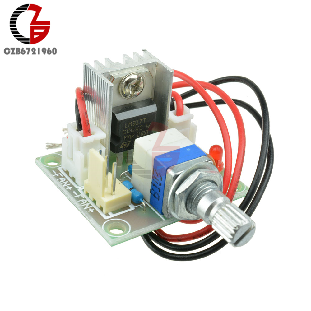 LM317 DC Motor Speed Controller Regulator Smooth Soft Start Brushless ...