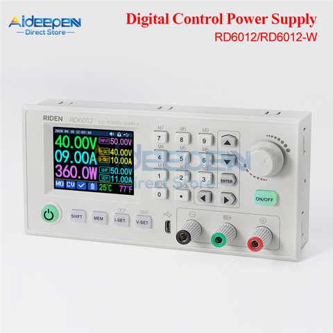 RD6012 RD6012W USB WiFi DC - DC Voltage Step down Power Supply Module Buck Converter Voltmeter Multimeter 60V 12A ► Photo 1/6