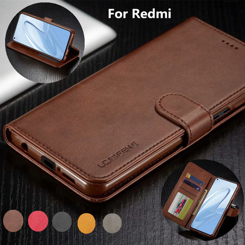 New Leather Case for Xiaomi Redmi Note 9 9s 9pro max Wallet Phone Cover for Redmi 9 9A 8 8A 8T 7A 6 pro flip Magnetic Card case ► Photo 1/6