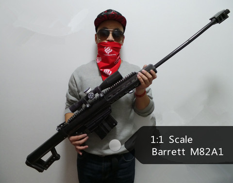 1:1 Scale Lifesize Barrett M82A1 Sniper Rifle Gun DIY Paper Model Kit Handmade Toy Puzzles ► Photo 1/6