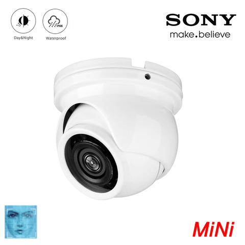 12pcs Infrared Leds 5mp,4mp,2mp White Outdoor Face Detection IP66 Mini Dome hemisphere Surveillance Security AHD CCTV Camera ► Photo 1/5