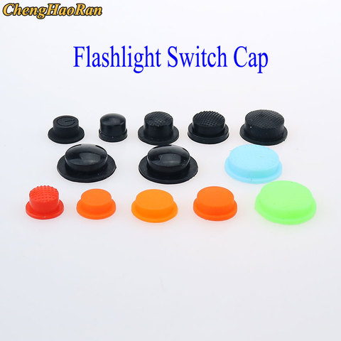 1x10/11/12/14.5/15/16 mm LED Flashlight middle side/tail click Switch Cap tailcap Soft Silicone boot protective button tail cap ► Photo 1/5