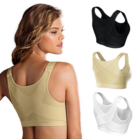 Posture Corrector Lift Up Bra Women Cross Back Bra Breathable Underwear Shockproof Sports Top gym Fitness Vest Bra back support ► Photo 1/6