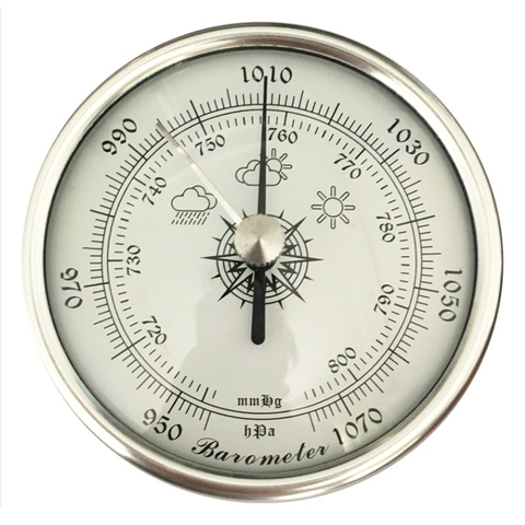 High Precision Analog Aneroid Barometer 72mm Diameter Round