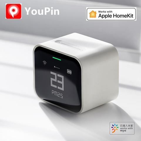 Qingping Air Detector lite Retina Touch IPS Screen Touch Operation pm2.5 Mi home APP Control Air Monitor work with apple Homekit ► Photo 1/6