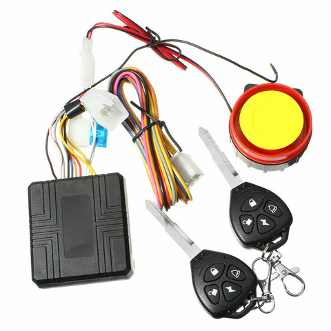 1Set Motorcycle Theft Protection Remote Activation Motorbike Alarm Accessories With Remote Control + key ► Photo 1/6