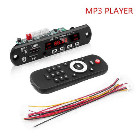 KEBIDU MP3 WMA Decoder Board Bluetooth Amplifier Board 2*120W Audio USB TF Lossless Decoding Diy Kit 3.5 inch Display Mp5 Player ► Photo 1/6