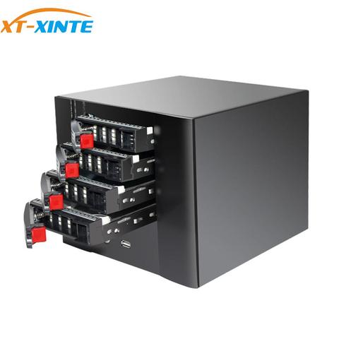 XT-XINTE NAS Server Chassis 4-bay Hot-swappable Storage Server Chassis for HTPC Internet Applications Network Personal Storage ► Photo 1/6