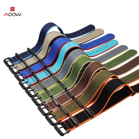 Nylon Straps NATO ZULU Watchband Generic Watchband Belts Replacement 20mm 22mm for  Samsung Galaxy Watch 42mm 46mm Huawei GT ► Photo 1/6