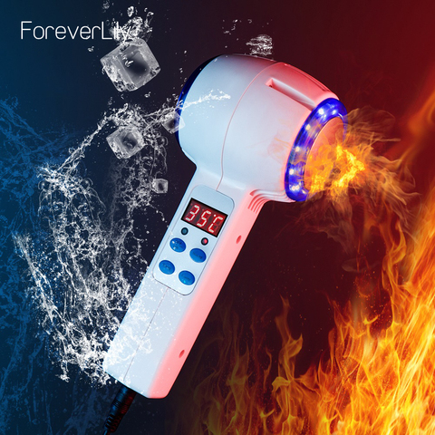 Hot Cold Hammer Cryotherapy Blue Photon Acne Treatment Skin Beauty Massager Anti-aging Lifting Rejuvenation Facial Machine ► Photo 1/6