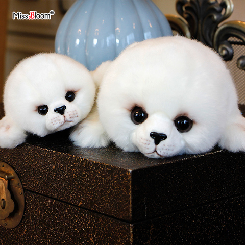 Dropshipping Soft Cute Seals Plush Toy Sea World Animal Sea Lion Plush Stuffed Doll Big-Eyes Baby Birthday Gift for Kids Dolls ► Photo 1/6
