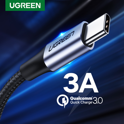 UGREEN USB C to USB A Cable USB-C Charger Type C Fast Charging Data Cable for Samsung Galaxy S9 Huawei P30 Quick Charge USB Cord ► Photo 1/6