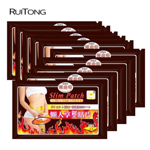 100Pcs/10bags Fat Burning Toxin Eliminating Sleeping Slim Patches Weight Loss Anti-Cellulite Hot Body Shaping Sticker ► Photo 1/6