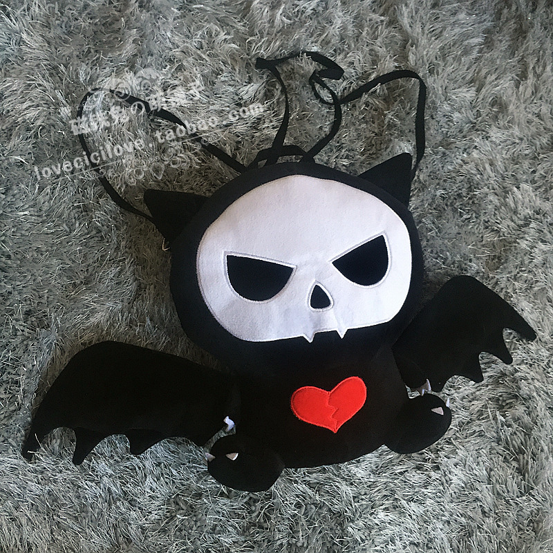 Gothic Black White Skull Bat Cat Lolita Kawaii Plush Backpack Handbag  Halloween Dark Girl Punk Dolls Retro Unisex Messenger Bag - Price history &  Review, AliExpress Seller - UVRCOS Cos Store