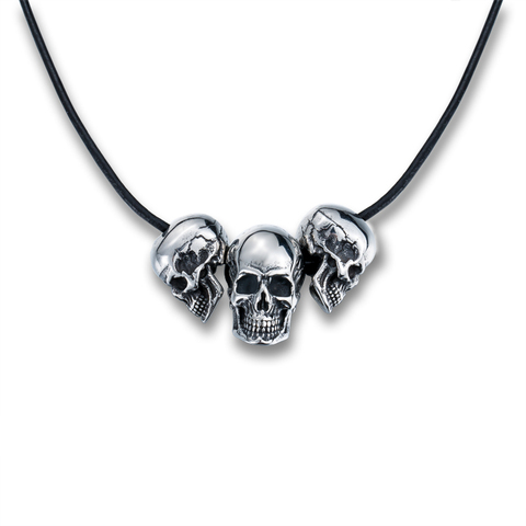 316L Stainless Steel punk skull pendant New Arrival rock Biker  Necklace Fashion charm Jewelry ► Photo 1/5