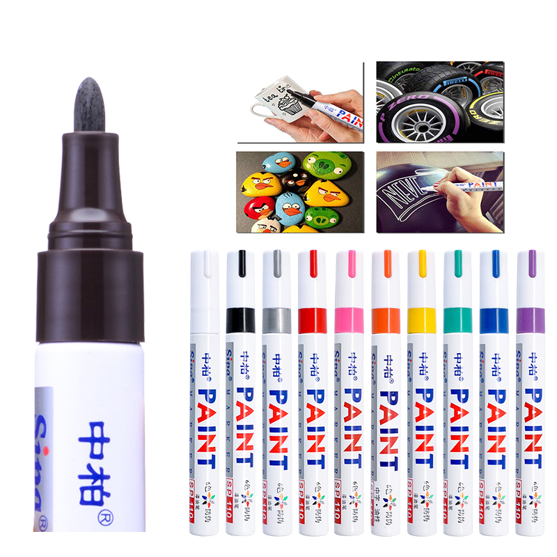 Waterproof Pens Marker Metal Face Toyo Colorful Paint Stationery