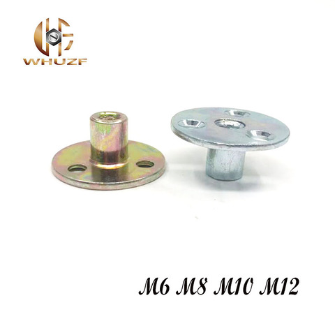 2pcs Three Holes Locking Flange Nut M6 M8 M10 M12 Iron Metal Thread Flange Coupling Galvanized Nut ► Photo 1/3