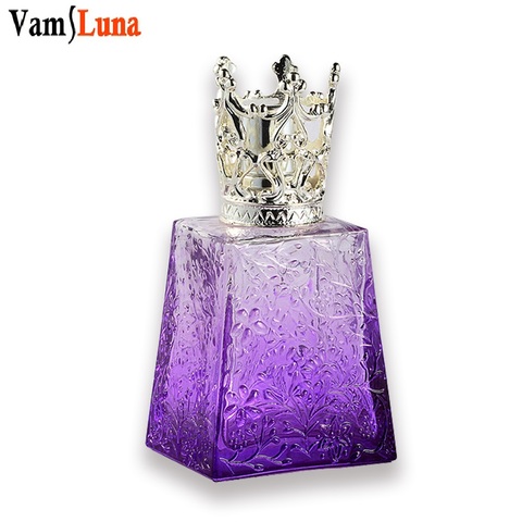 Feminine Wedding Engraved Catalytic Glass Fragrance Lamp for Home Decor 100ml 100g FU0033 Dia70mmx100mm ► Photo 1/5