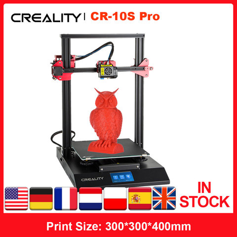 CREALITY CR-10S Pro Upgraded Auto Leveling 3D Printer DIY Self-assembly Kit 300*300*400mm Large Print Size Full LCD Touchscreen ► Photo 1/6