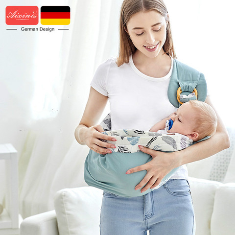 Baby Carries Cotton Wrap Sling Carrier Newborn Safety Ring Kerchief Baby Carrier Comfortable Infant Kangaroo Bag ► Photo 1/6