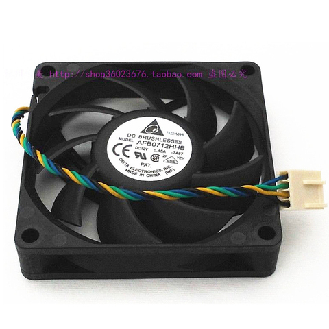 Delta 7015 70*70*15MM 70MM Cooling Fan AFB0712HHB DC12V 0.45A  AMD CPU cooling fan 4PIN PWM ► Photo 1/6