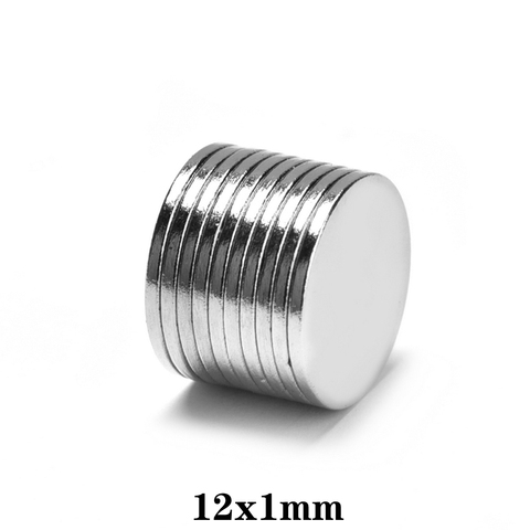 20~500pcs 12x1 Thin Circular Powerful Magnets 12mmx1mm Neodymium Disc Magnet 12x1mm Permanent NdFeB Magnets 12*1  small magnet ► Photo 1/6