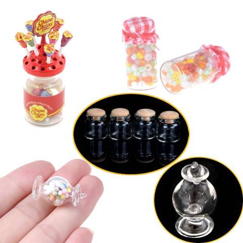 1:12 Miniature Food Dessert Sugar Mini Lollipops With Case Holder Candy For Doll House 1/12 Kitchen Furniture Toys Accessories ► Photo 1/6