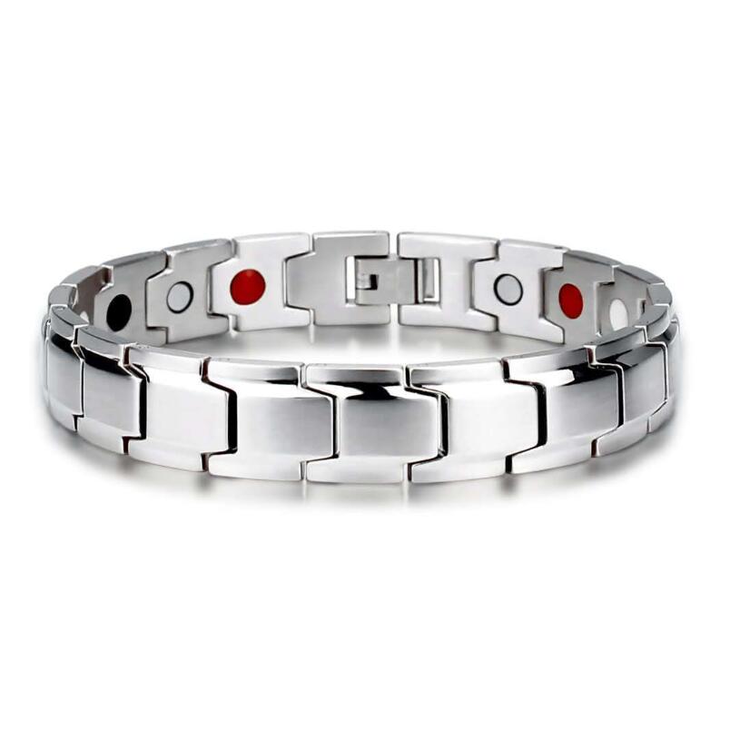 316L Titanium Steel Magnetic Therapy Energy Bracelet Men Health Care Gift Hot 