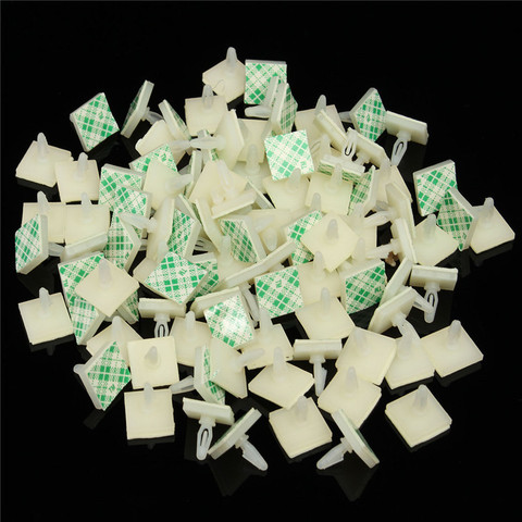 100pcs/Set HC-5 Nylon Plastic Stick Fixed Clip On PCB Spacer Standoff Locking Snap-In Post Fixed Clips Adhesive 3mm Hole Support ► Photo 1/6