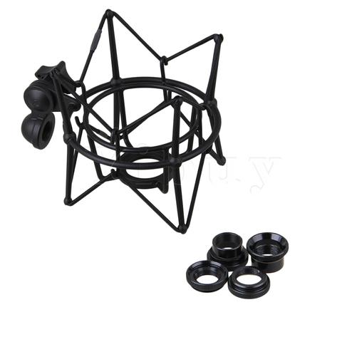 Yibuy Black Metal Large Size Cylinder Spider ShockMount Holder for Newman U87 ► Photo 1/5