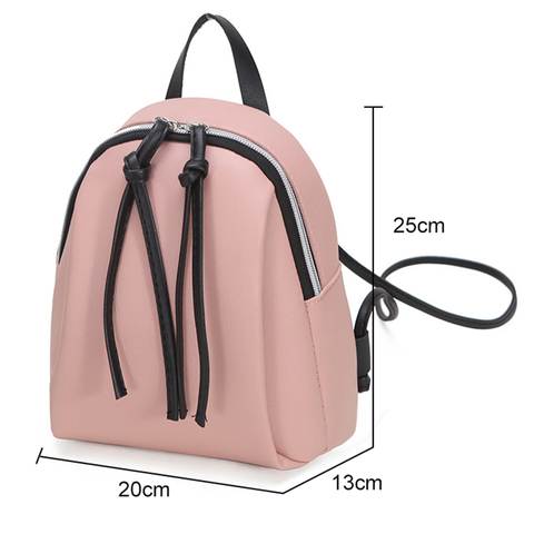 Fashion Lady Shoulders Small Backpack Letter Purse Mobile Phone