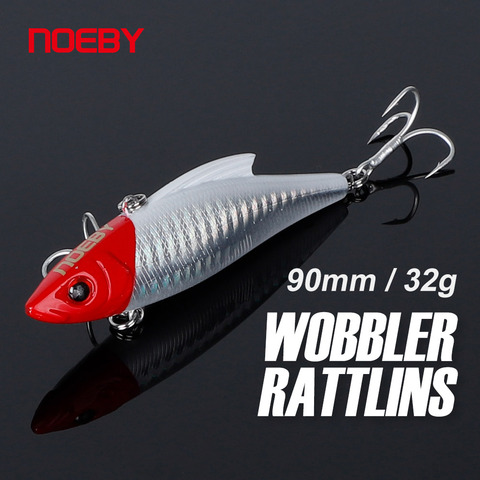 NOEBY NBL9141 Big VIB Fishing Lure Artificial Vibration Sinking Bait 90mm 33g For Seabass Saltwater Noisy VIB Lure Wobblers ► Photo 1/6