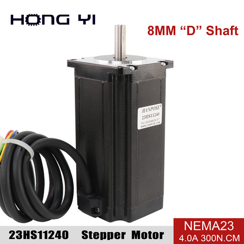 Free shipping 23HS11240 4-lead Nema 23 Stepper Motor 57 motor 4.0A 112mm for CNC 3D Printer Robot Foam Plastic Metal ► Photo 1/6