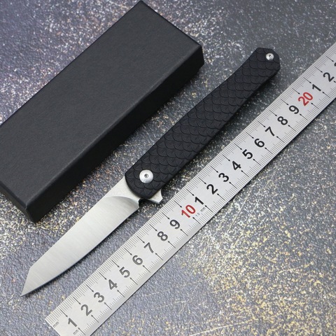 Dragon scale flipper pocket folding knife D2 blade G10+steel handle outdoor camping hunting fishing fruit Knives EDC tools ► Photo 1/6